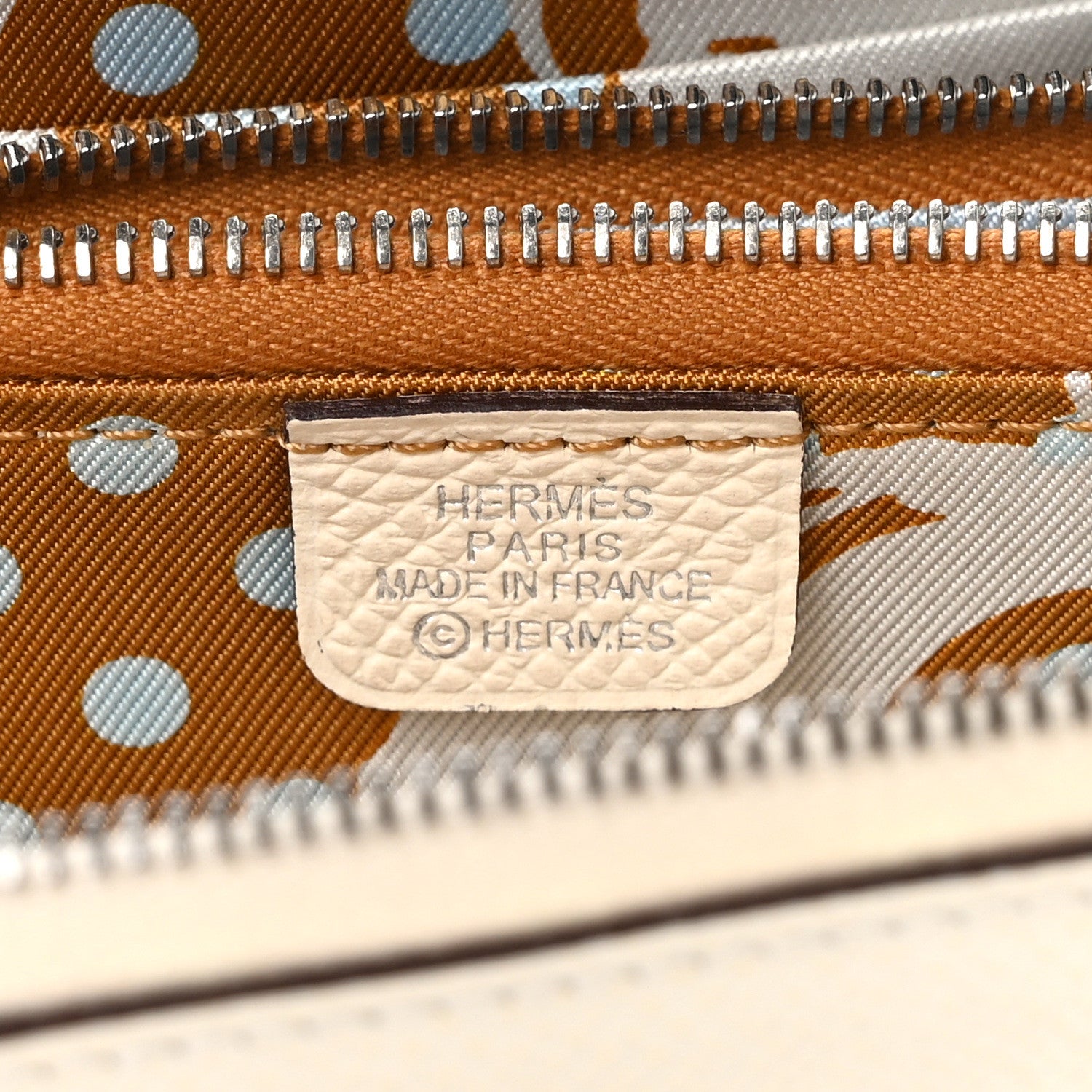 Hermes Epsom Silk'In Compact Wallet Nata 6 of 7