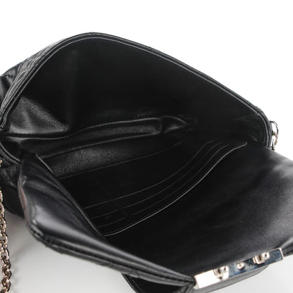 Christian Dior Lambskin Cannage New Lock Pouch Black 5 of 6