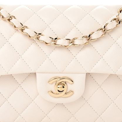 Chanel Caviar Quilted Small Double Flap White 8 of 10