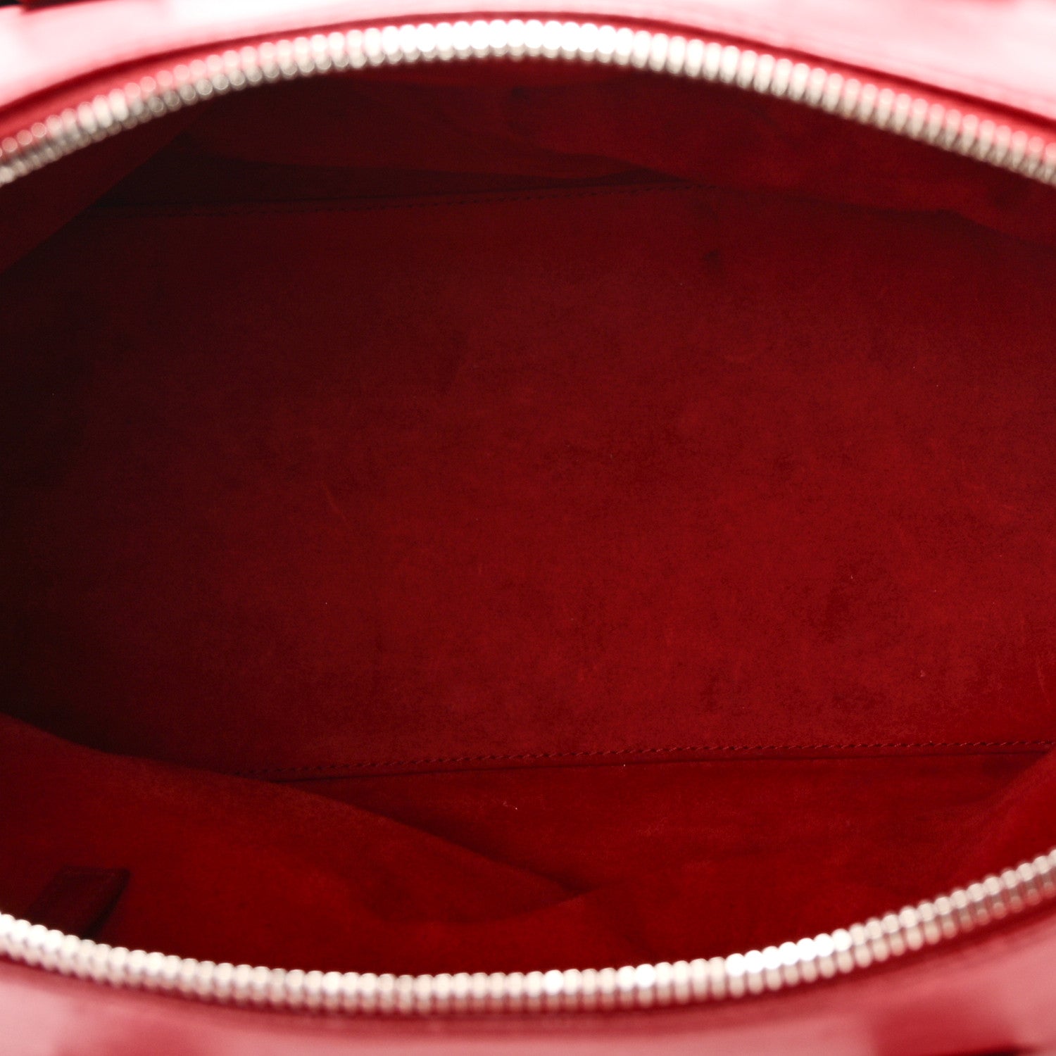 Saint Laurent Calfskin Studded Classic Duffle 6 Red 5 of 10