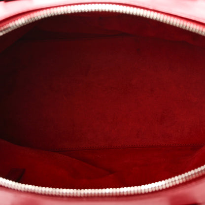 Saint Laurent Calfskin Studded Classic Duffle 6 Red 5 of 10