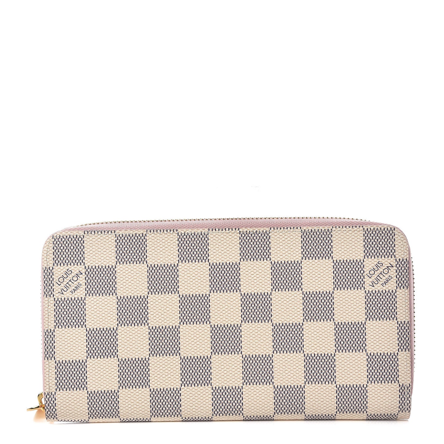 Damier Azur Zippy Wallet Rose Ballerine