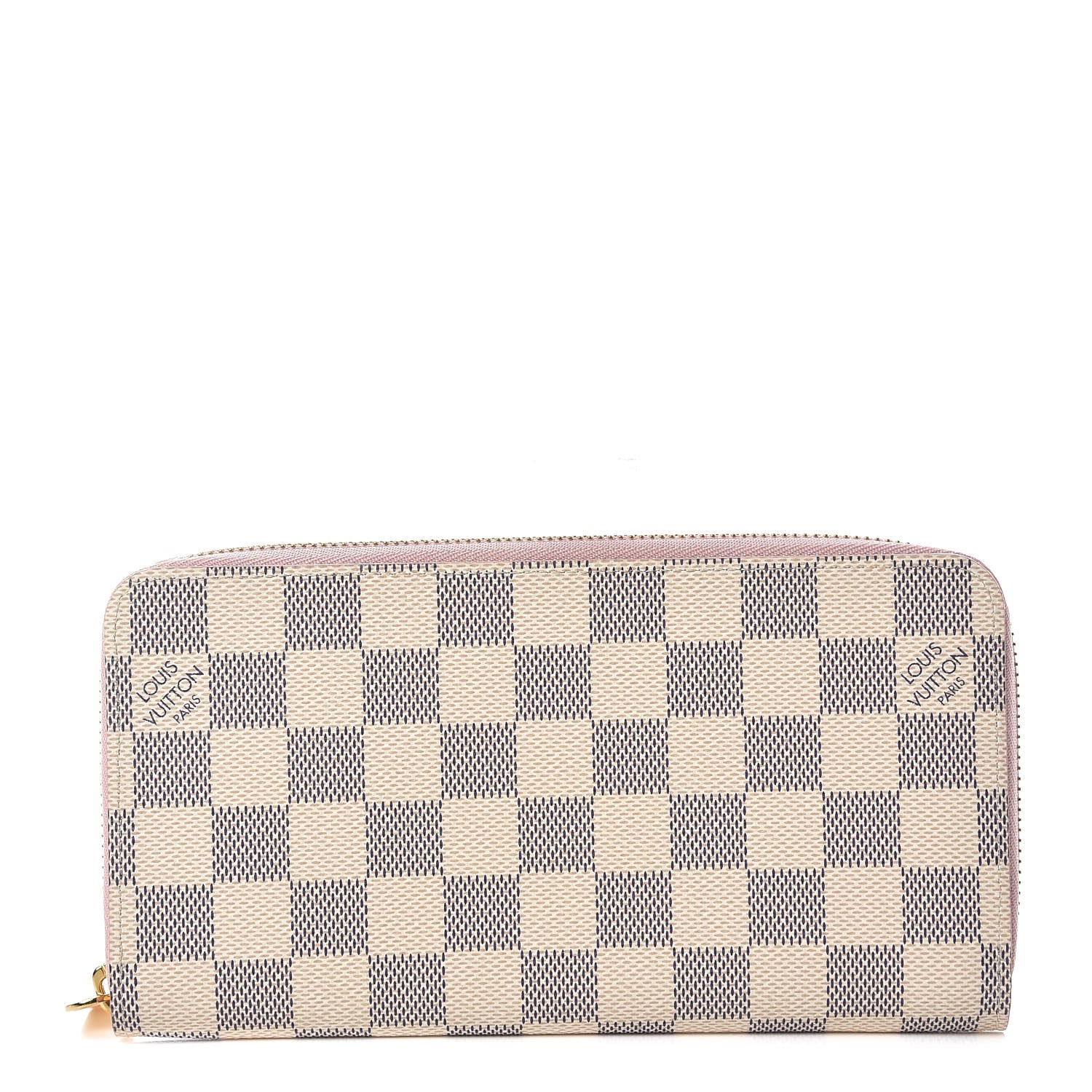 Louis Vuitton Damier Azur Zippy Wallet Rose Ballerine 1 of 9
