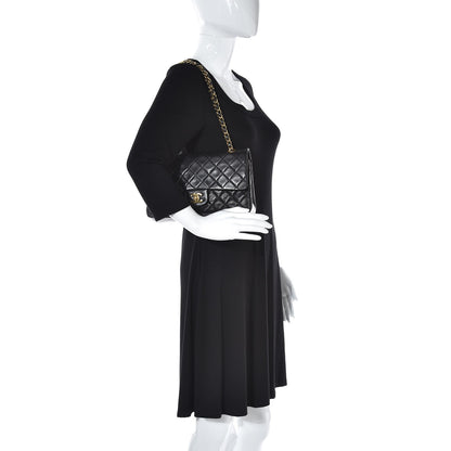 Chanel Lambskin Quilted Medium Double Flap Black 2 of 12