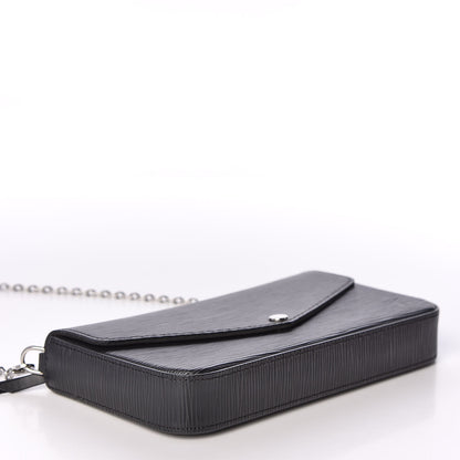 Louis Vuitton Epi Pochette Felicie Black 3 of 13