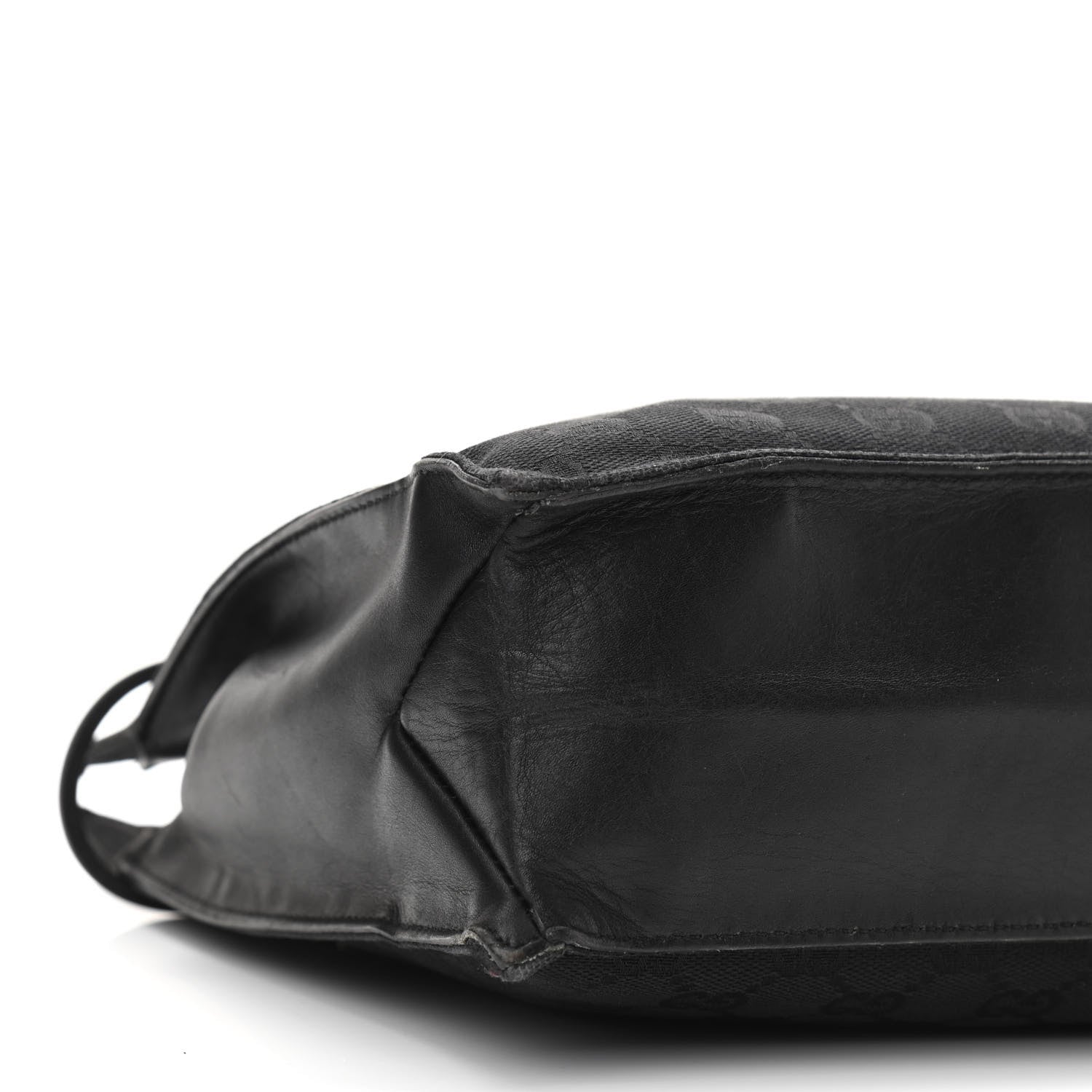 Gucci Monogram Drawstring Bag Black 9 of 12