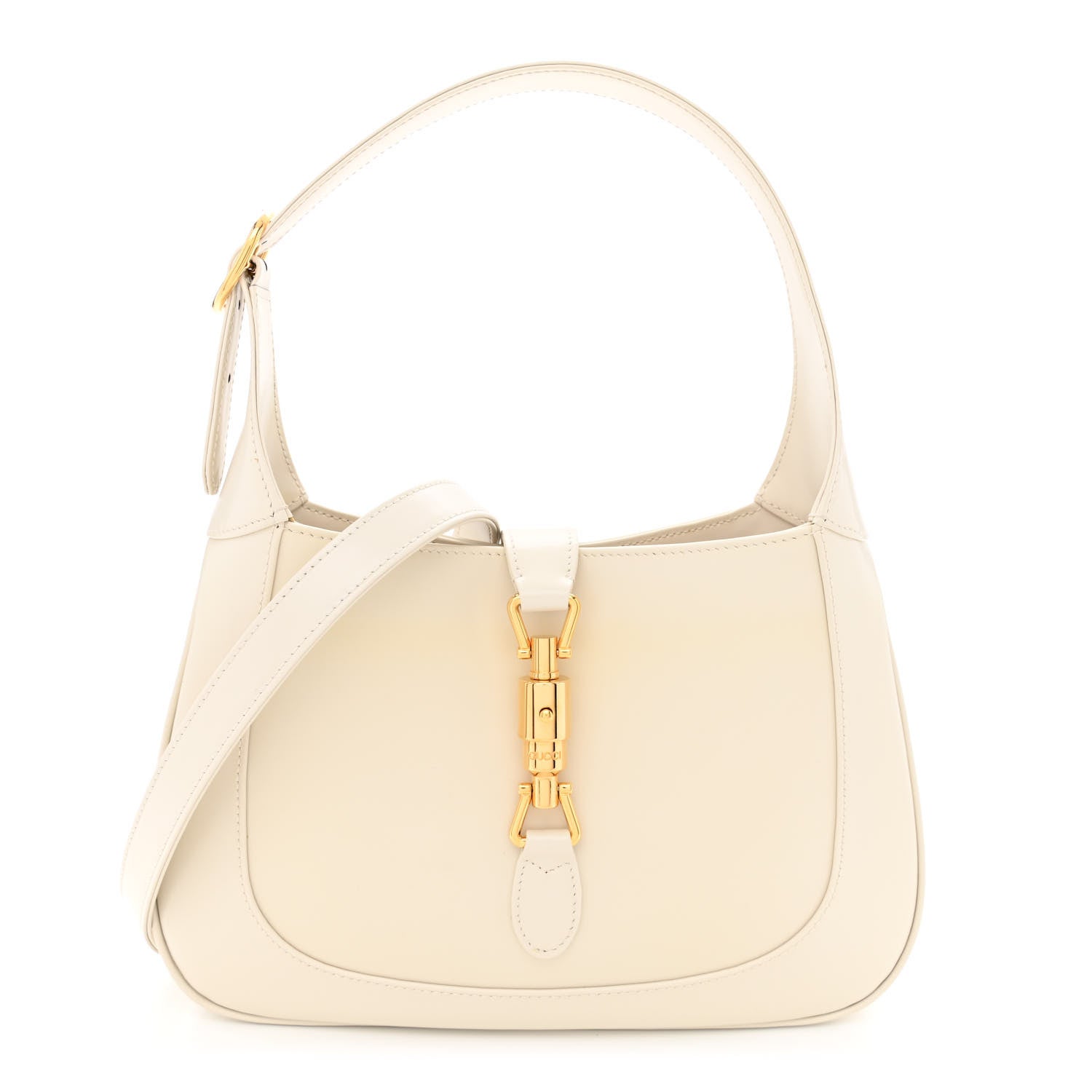 Gucci Boarded Dyana Lux Calfskin Small Jackie 1961 Hobo Mystic White 1 of 11
