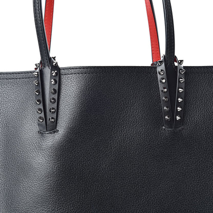 Christian Louboutin Calfskin Spikes East West Cabata Tote Black 9 of 15