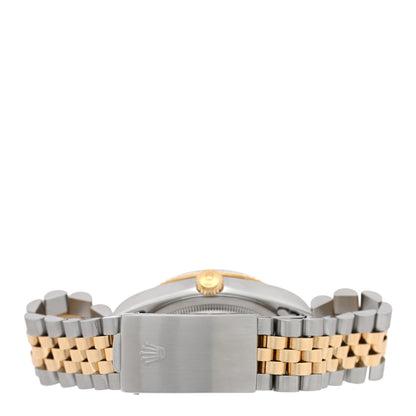 Rolex Stainless Steel 18K Yellow Gold 36mm Oyster Perpetual Datejust Watch Champagne 16233 3 of 5