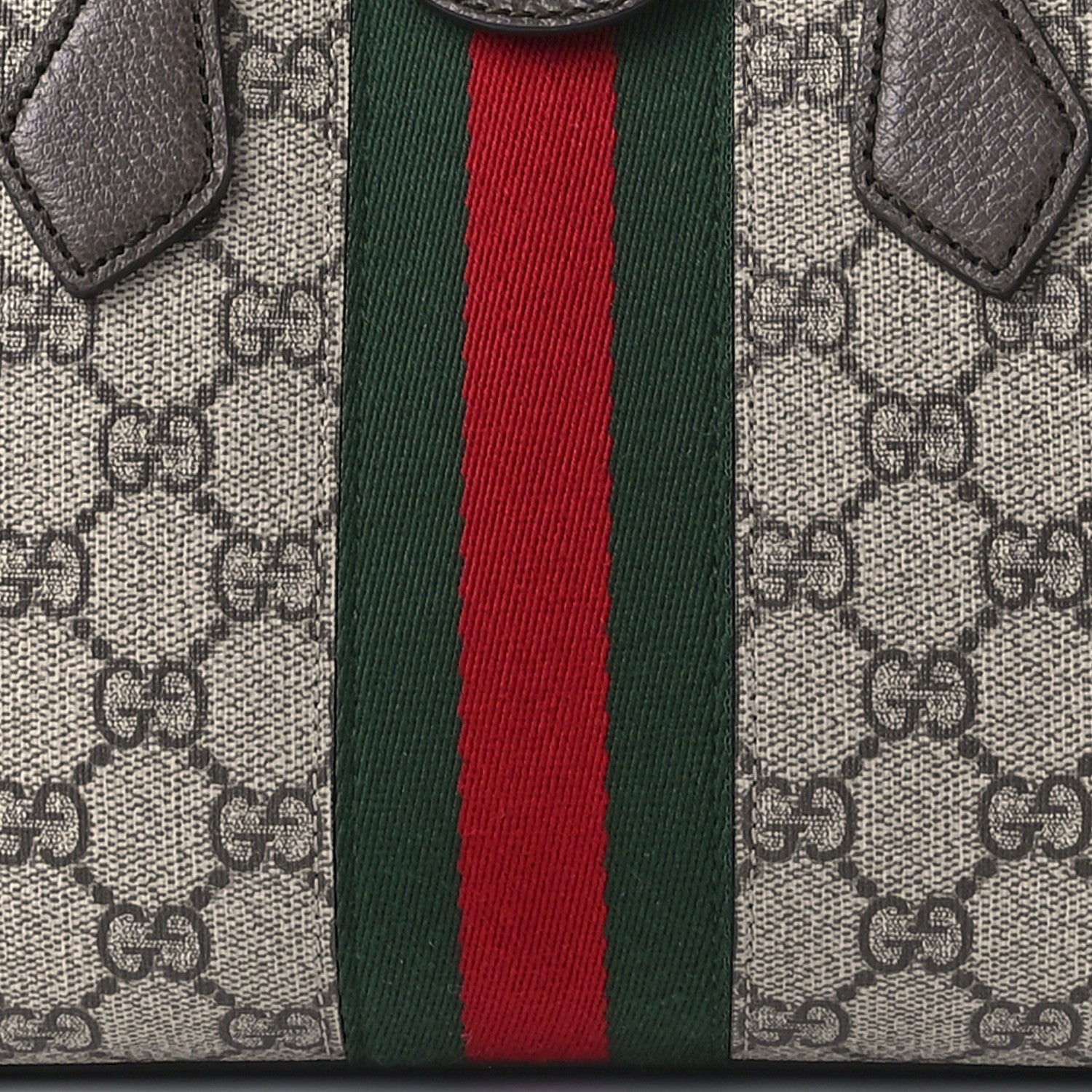 Gucci GG Supreme Monogram Small Ophidia Tote Bag Brown 9 of 10