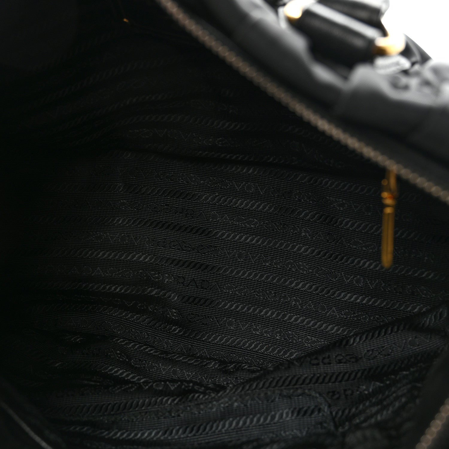 Prada Tessuto Nylon Gaufre Tote  Black 5 of 9