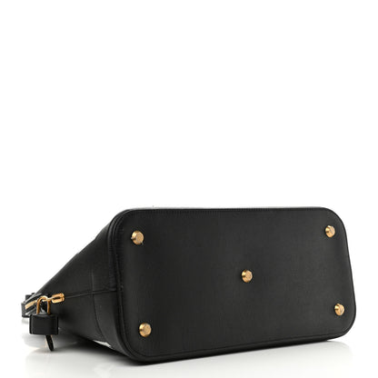 Balenciaga Signature Grained Calfskin Logo M Ville Top Handle Bag Black 4 of 14