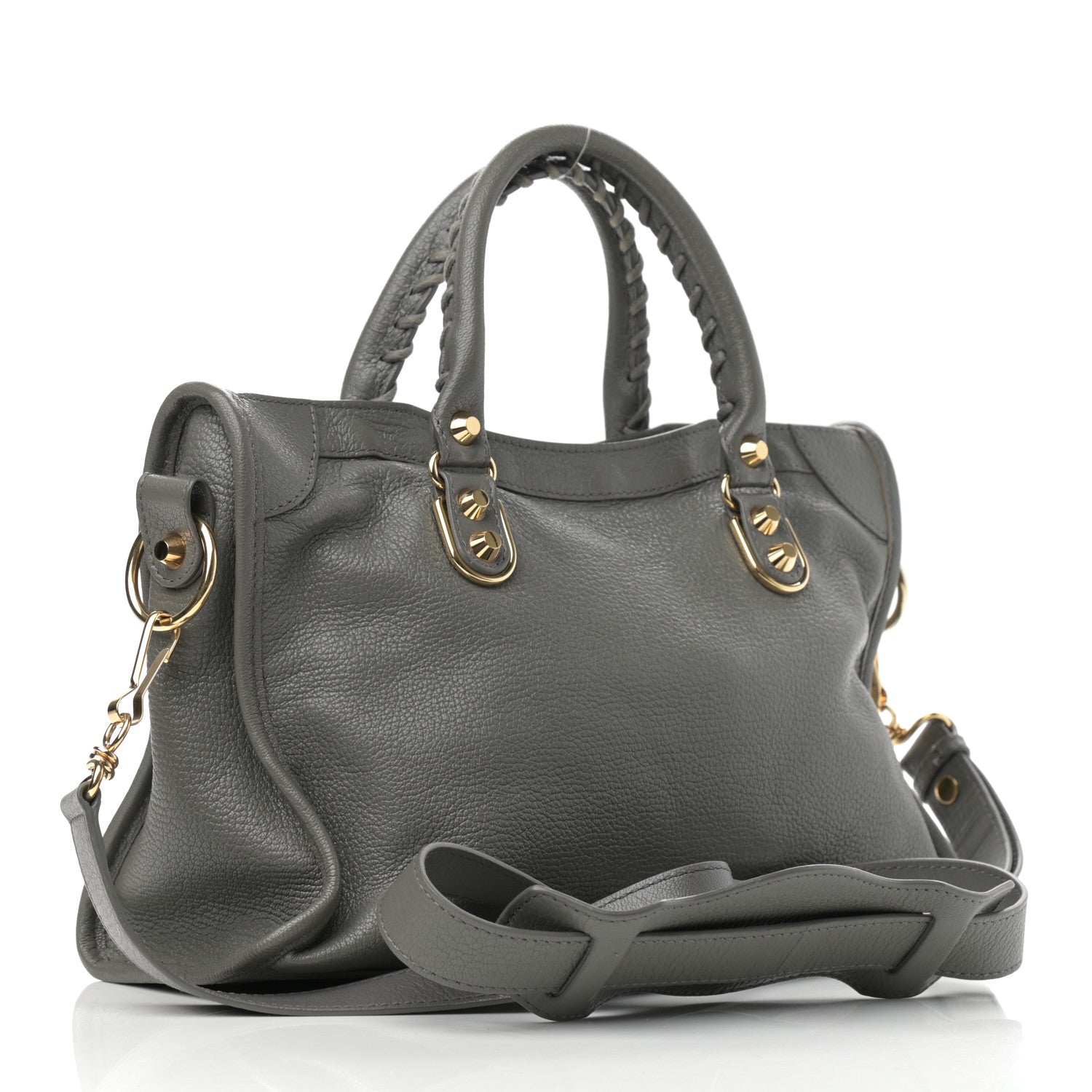 Balenciaga Chevre Gold Metallic Edge Hardware S City Gris Acier 2 of 9
