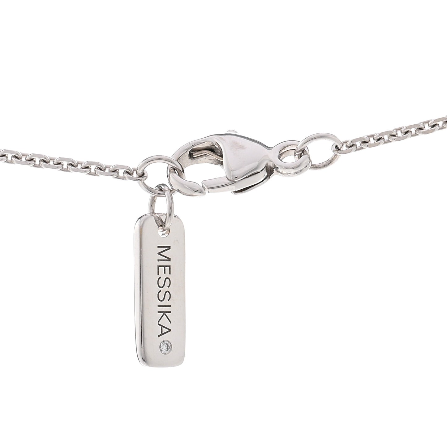 18K White Gold Diamond Move Uno Necklace