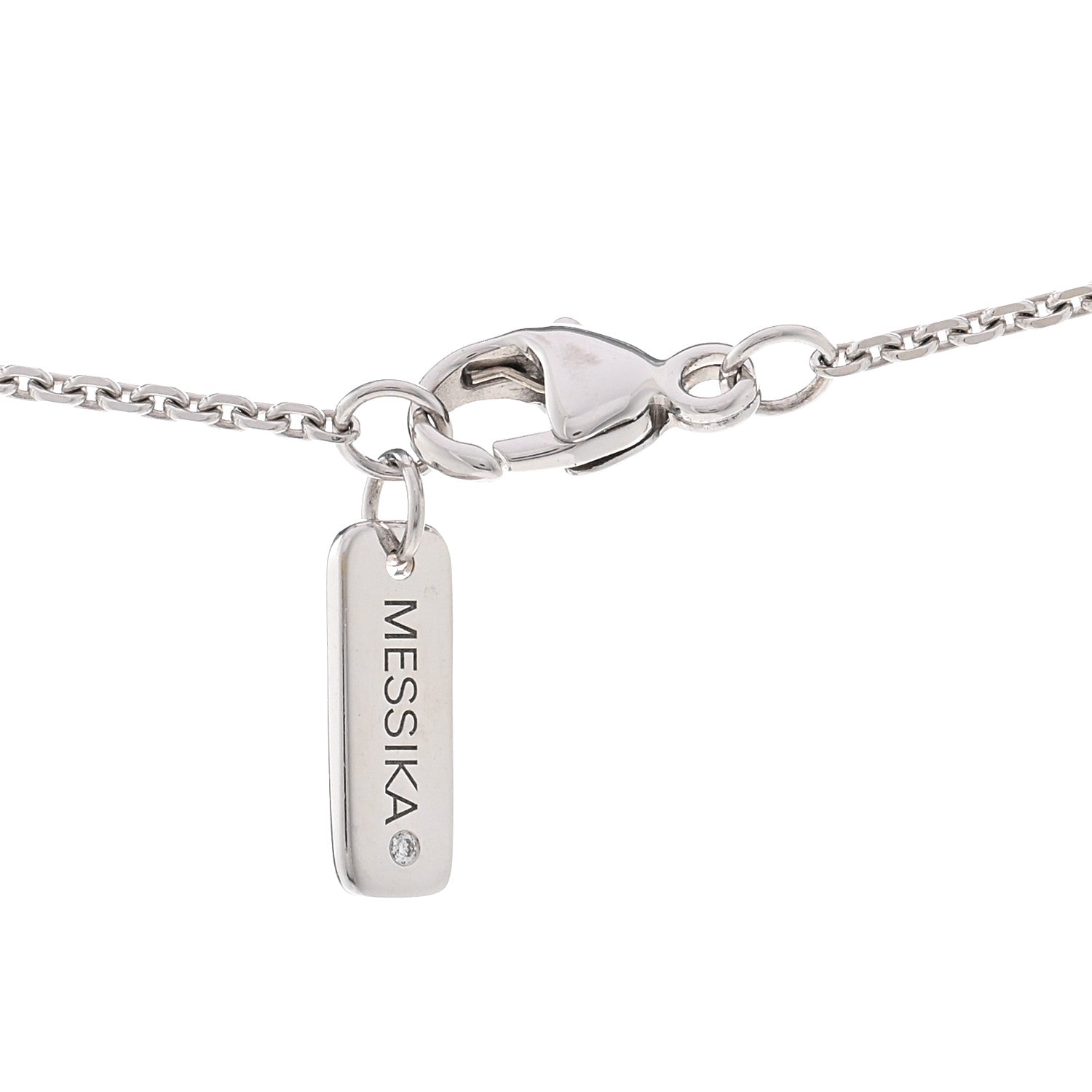 Messika 18K White Gold Diamond Move Uno Necklace 4 of 5