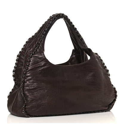 Chanel Lambskin Chain Hobo Brown 3 of 19