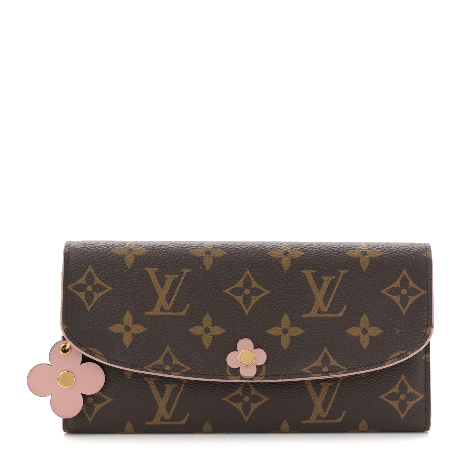 Louis Vuitton Monogram Bloom Flower Emilie Wallet Fuchsia 1 of 9