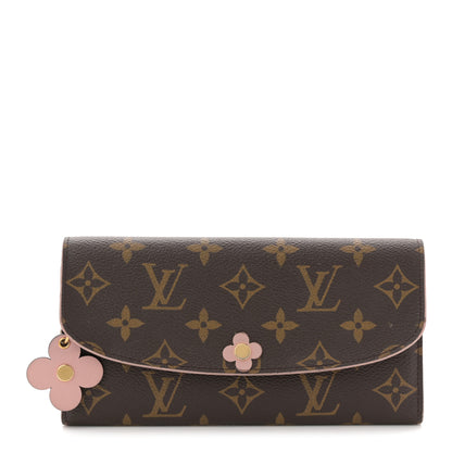 Louis Vuitton Monogram Bloom Flower Emilie Wallet Fuchsia 1 of 9