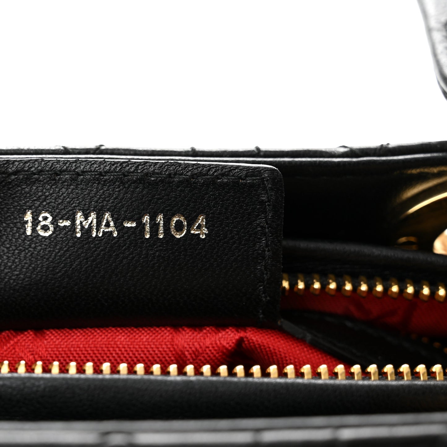 Lambskin Cannage Medium Lady Dior Black