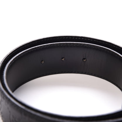 Gucci Guccissima Interlocking G Belt 95 38 Black 4 of 6