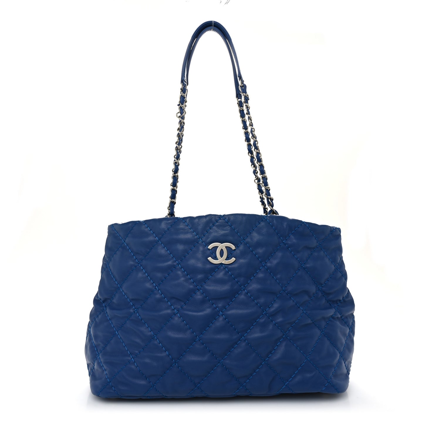 Calfskin Love Me Tender Large Tote Blue