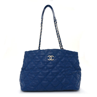 Chanel Calfskin Love Me Tender Large Tote Blue 1 of 12