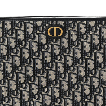 Christian Dior Oblique 30 Montaigne Pouch Blue 7 of 10