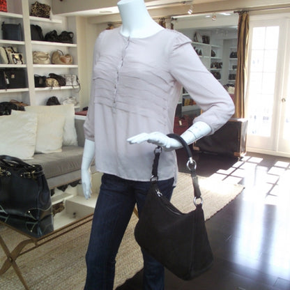 Prada Suede Scamosciato Shoulder Bag Brown 2 of 12