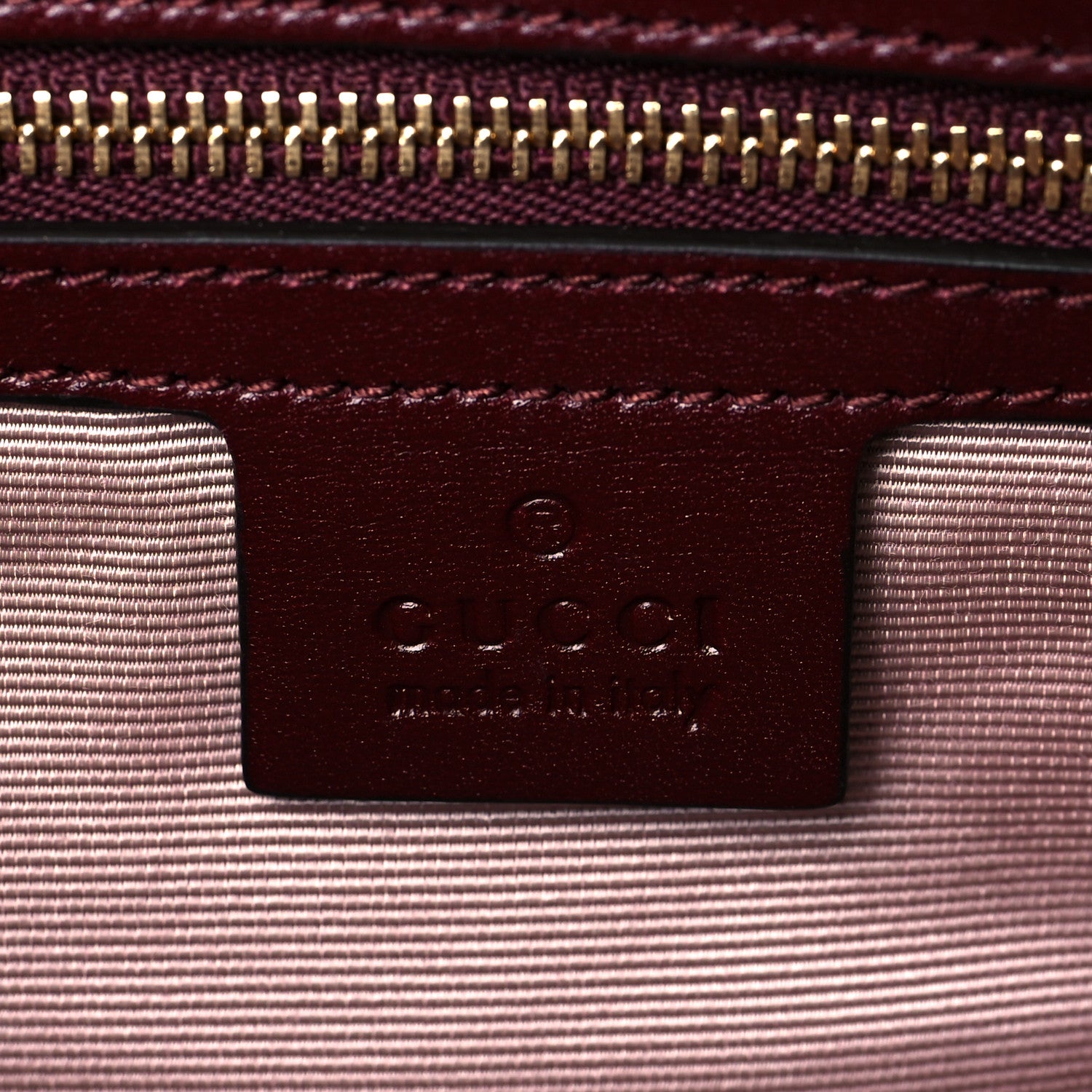 Gucci Vitello Palmellato Lux Large Arli Top Handle Bag Vintage Bordeaux 6 of 11