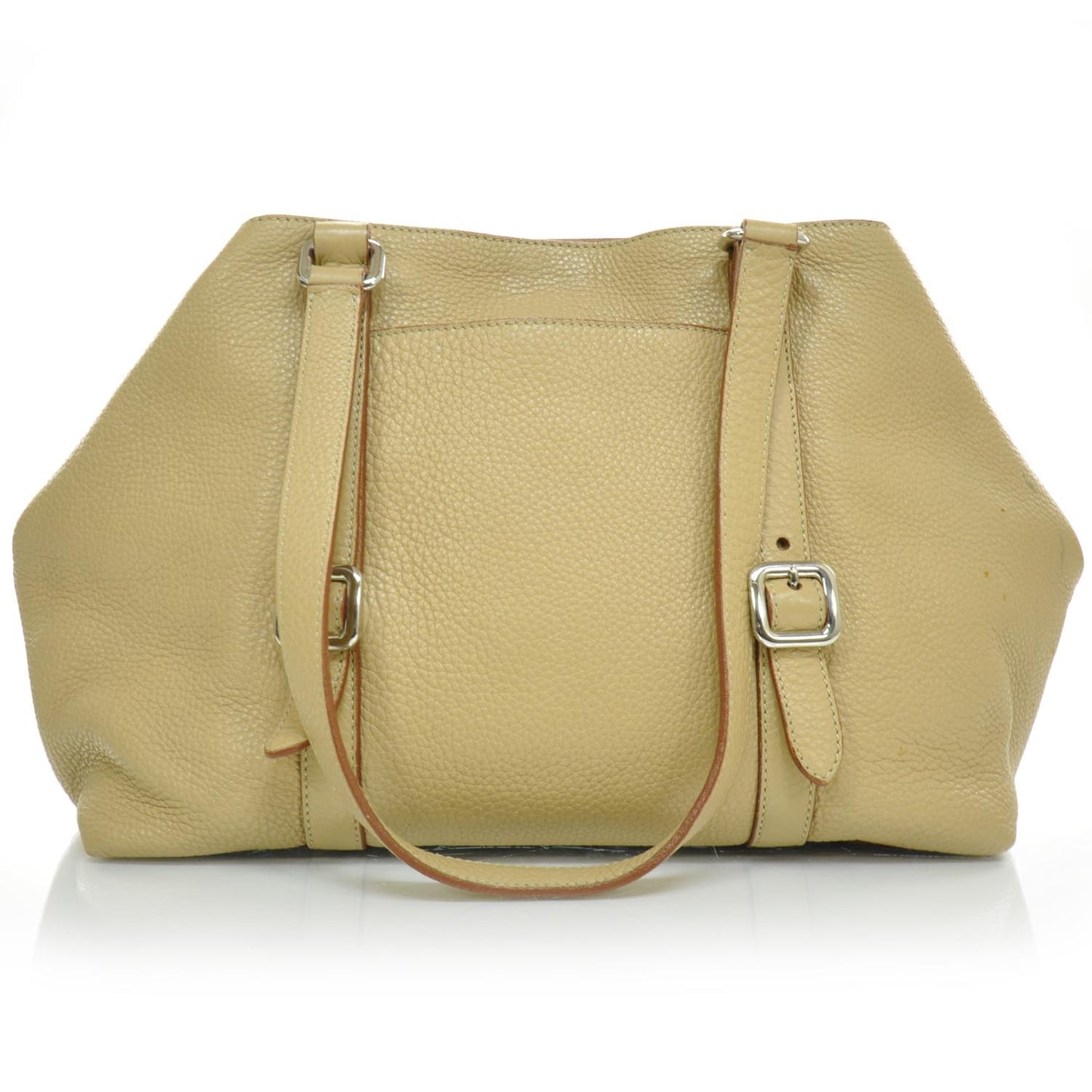 Vitello Daino Logo Shoulder Bag