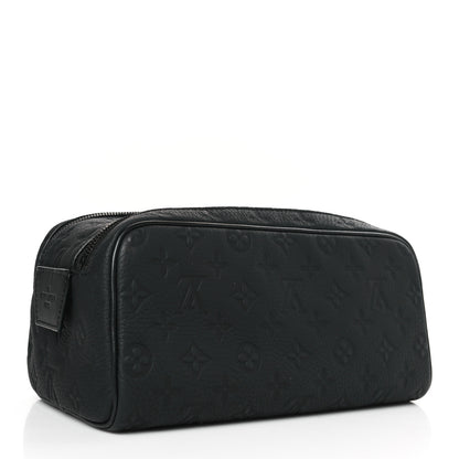 Louis Vuitton Taurillon Monogram Dopp Kit Toilet Pouch Black 3 of 8