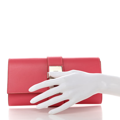 Hermes Tadelakt Medor 23 Clutch Rose Lipstick 2 of 6
