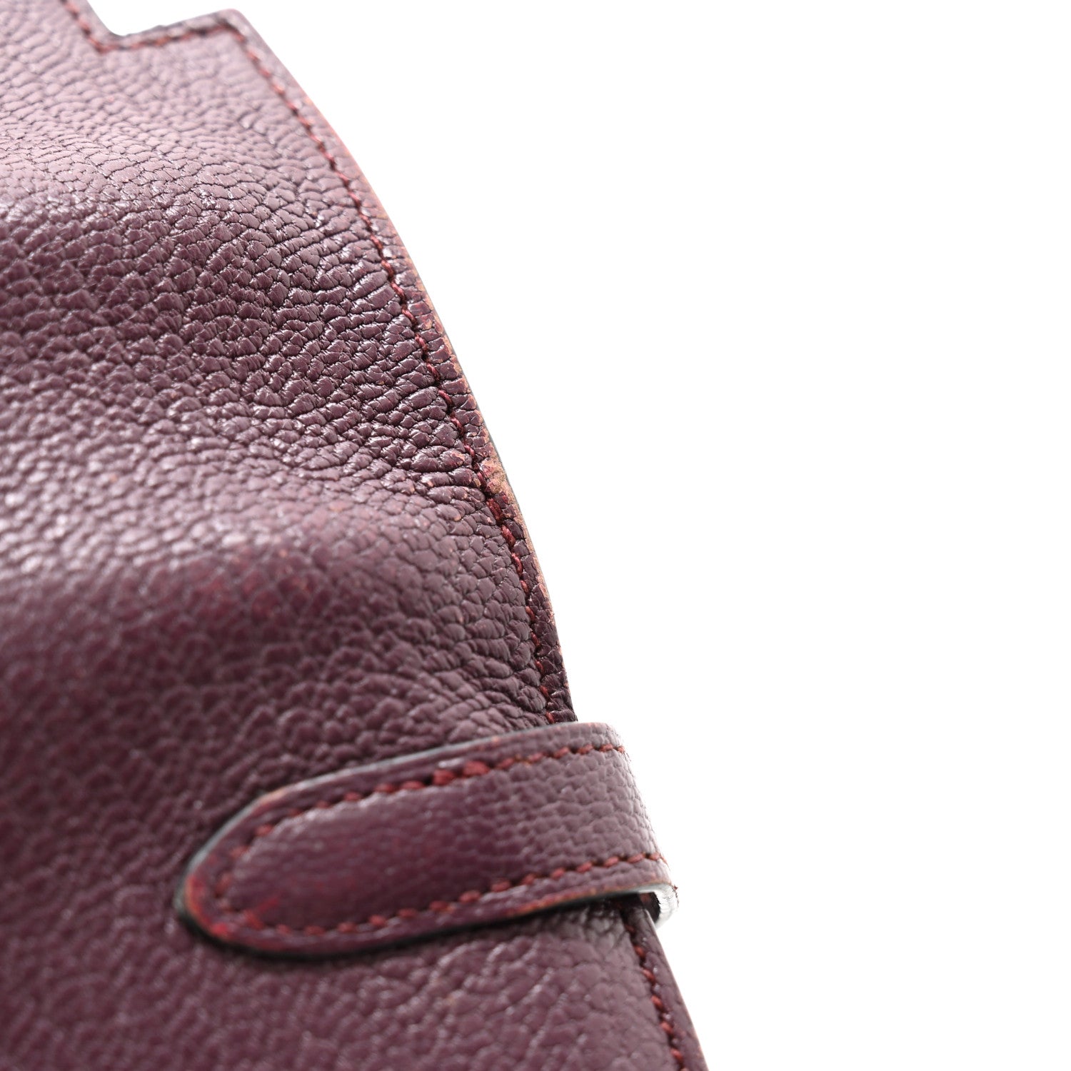 Hermes Chevre Mysore Kelly Longue Wallet Raisin 10 of 13