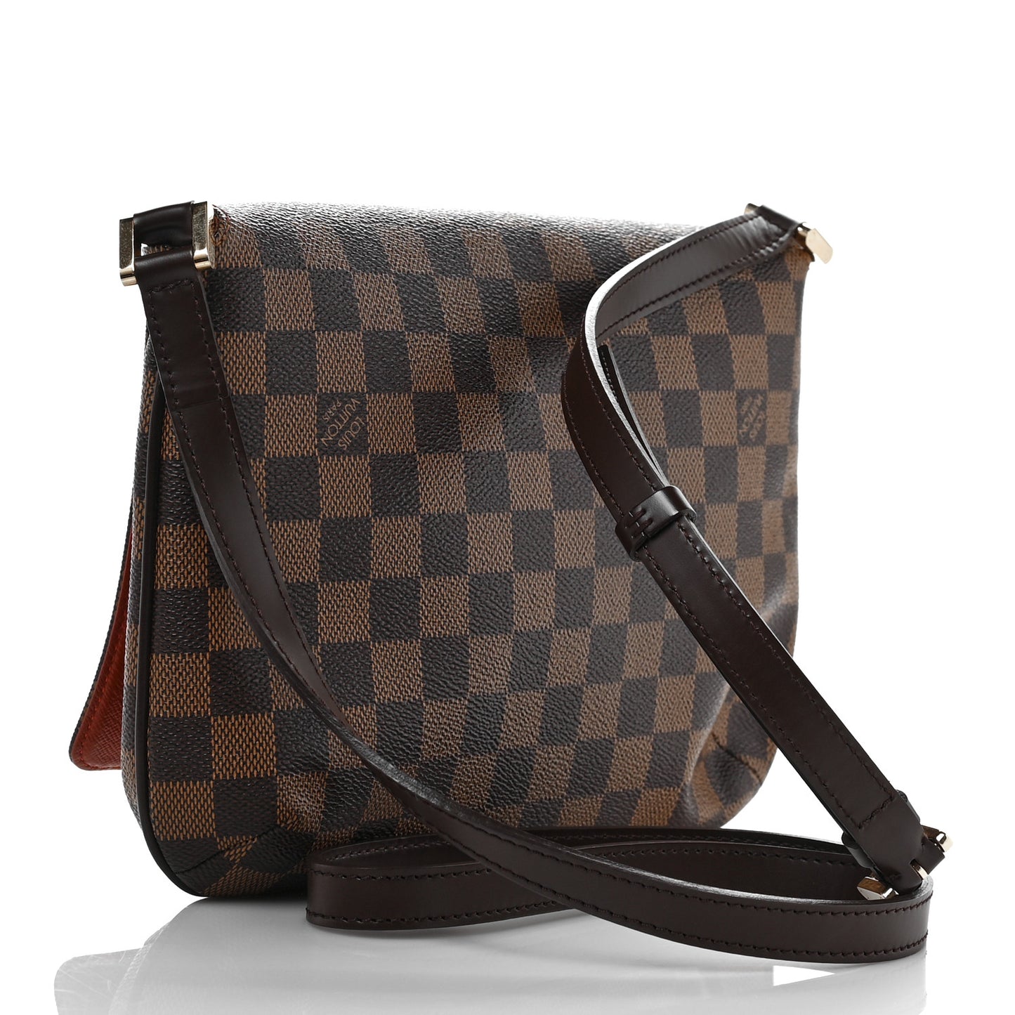 Damier Ebene Musette Tango Long Strap