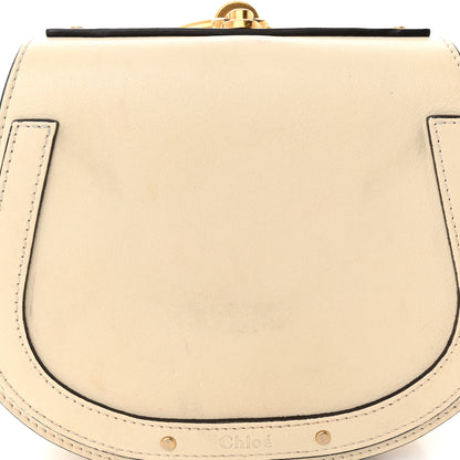 Chloe Calfskin Suede Small Nile Bracelet Bag Off White 12 of 15