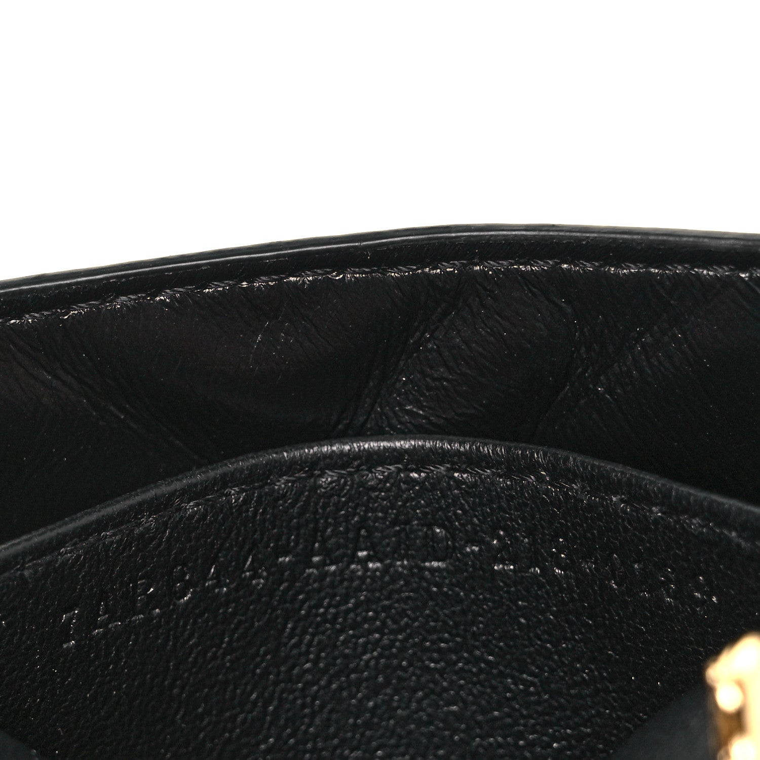 Fendi Nappa Matisse FF Embossed Nano Baguette Charm Black 7 of 10