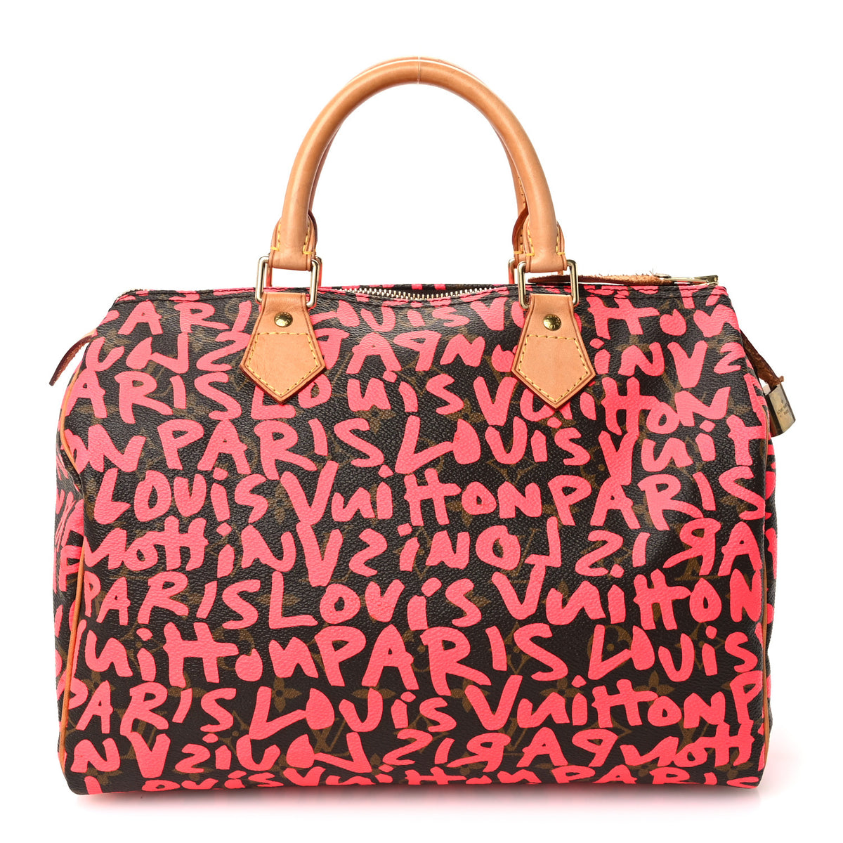 Louis Vuitton Monogram Graffiti Speedy 30 Fuchsia 1 of 10