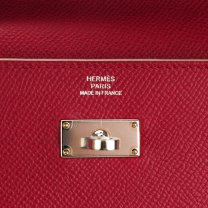 Hermes Epsom Kelly Longue Wallet Rubis 9 of 14