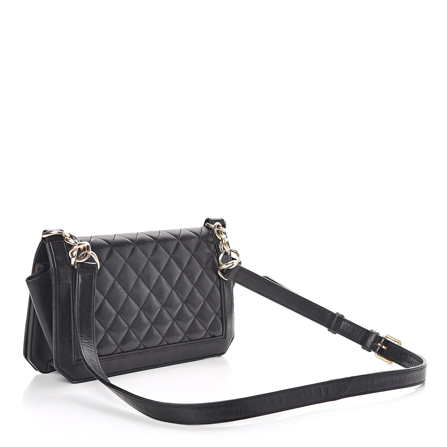 Chanel Grained Calfskin Quilted Medium Flap Black 3 of 9