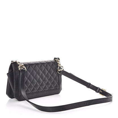 Chanel Grained Calfskin Quilted Medium Flap Black 3 of 9