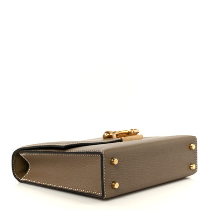 Hermes Chevre Chamkila Mini Verrou Chaine Bag Etoupe 4 of 12