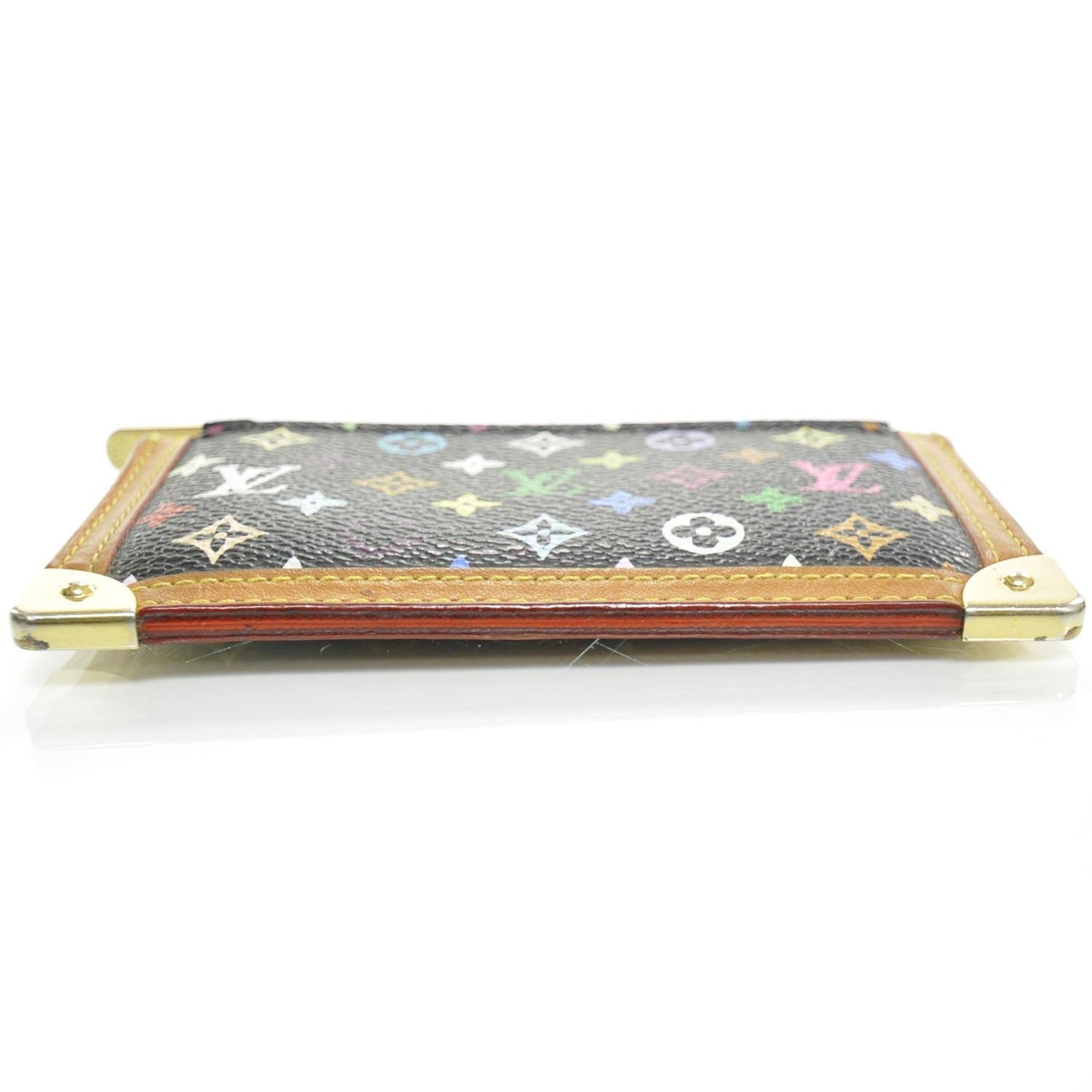 Monogram Multicolor Key Pouch Black