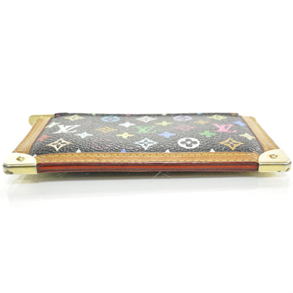 Louis Vuitton Monogram Multicolor Key Pouch Black 4 of 7
