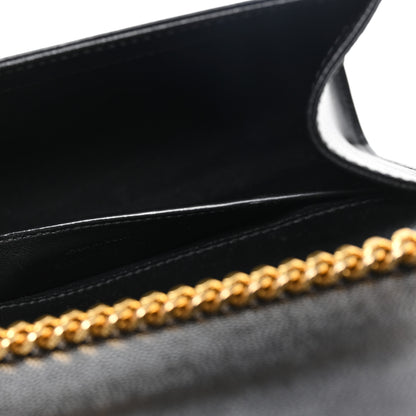 Saint Laurent Grain De Poudre Small Monogram Kate Satchel Black 7 of 11