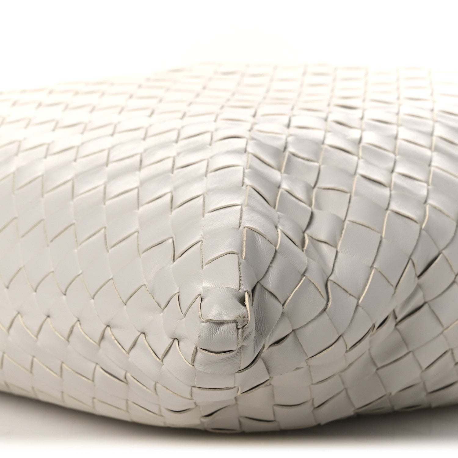 Bottega Veneta Calfskin Intrecciato Large Hop White 10 of 10