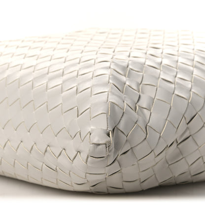Bottega Veneta Calfskin Intrecciato Large Hop White 10 of 10