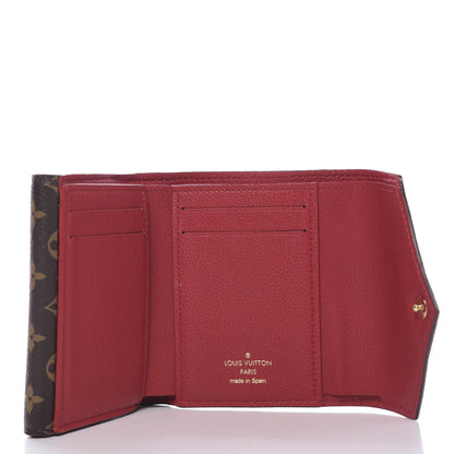 Louis Vuitton Grained Calfskin Monogram Double V Compact Wallet Rubis 5 of 6