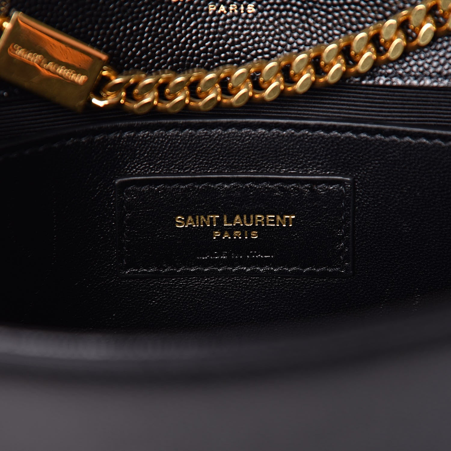 Saint Laurent Grain De Poudre Small Monogram Kate Satchel Black 7 of 9