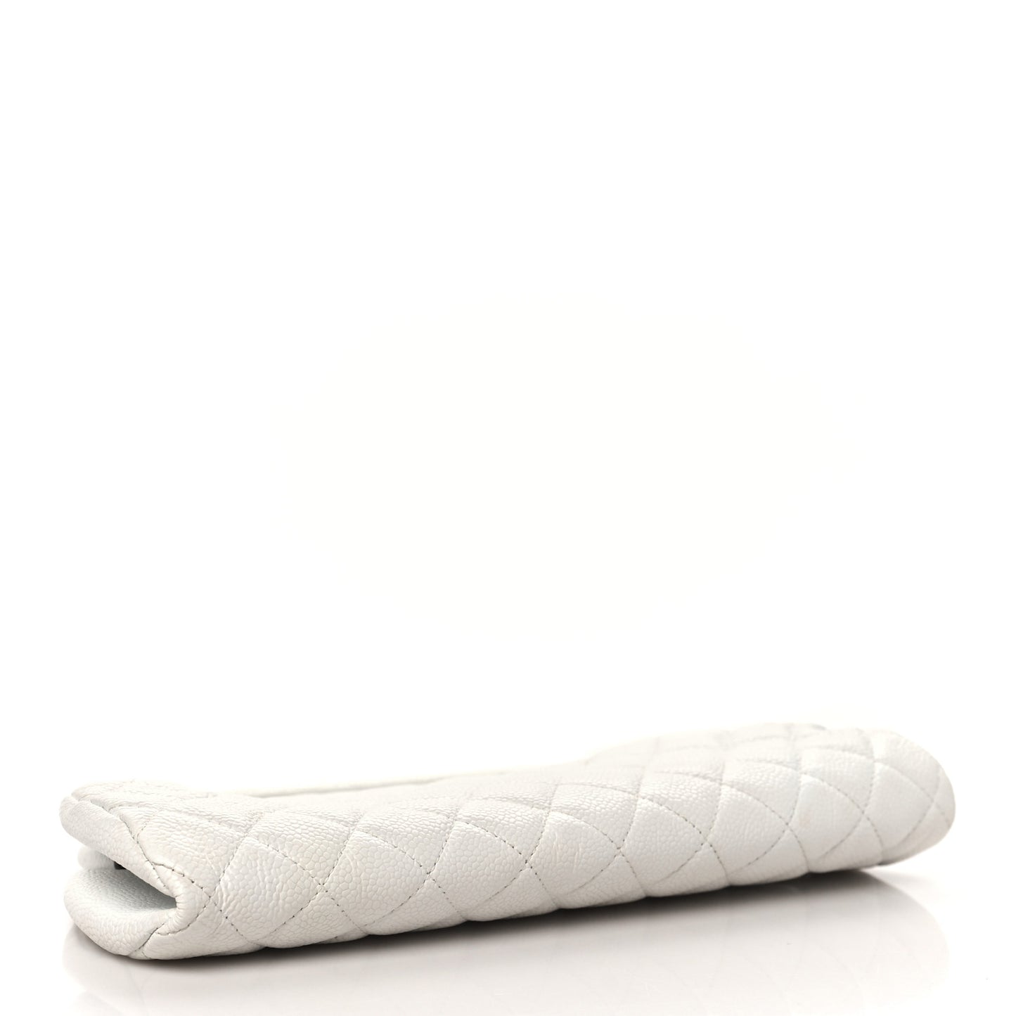 Caviar Quilted Timeless Clutch White