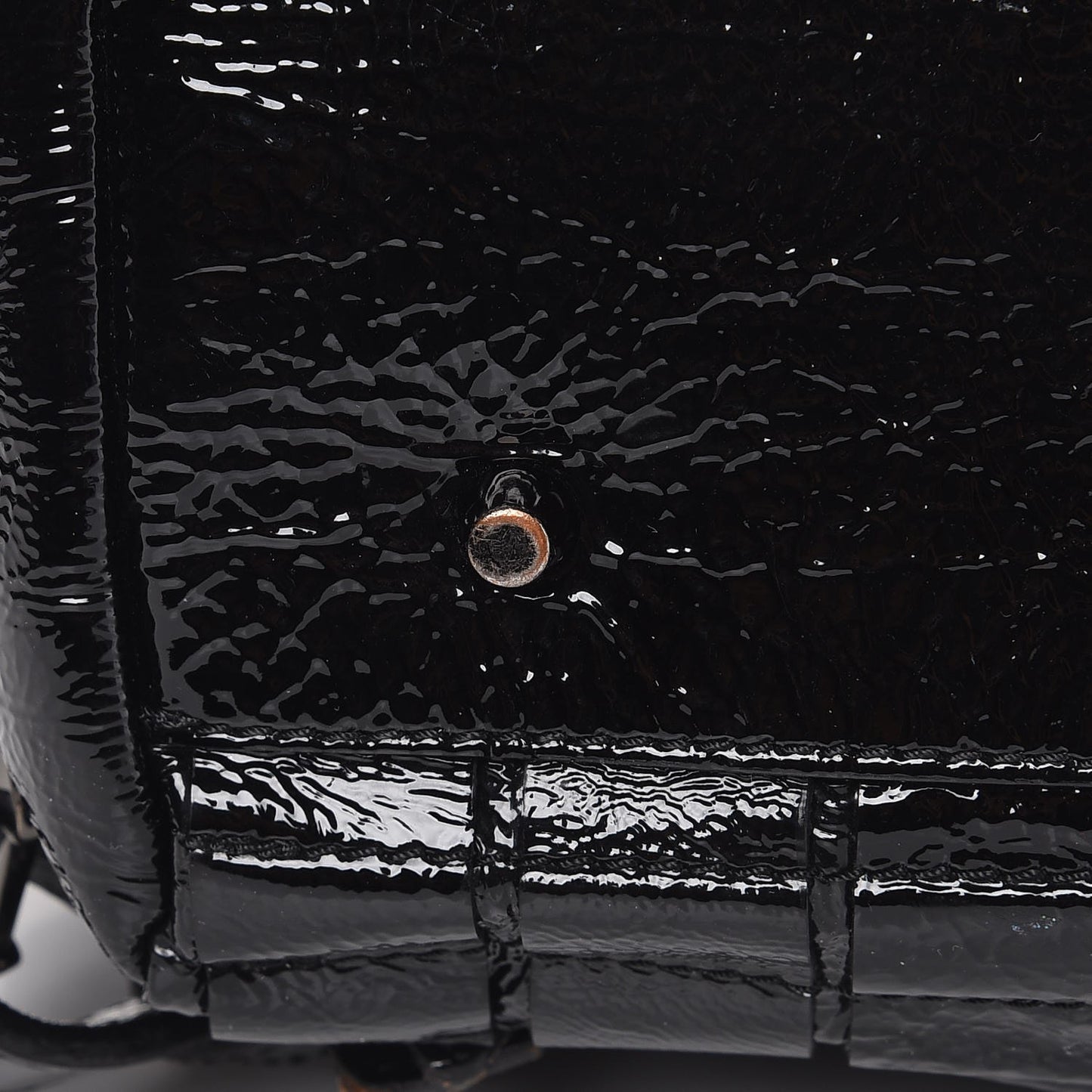 Patent Cartridge Pleat Tote Black